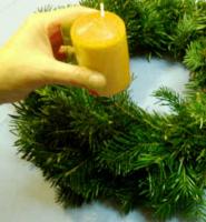 adventný veniec z viacerých druhov ihličia adventný veniec z viacerých druhov ihličia
