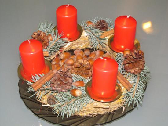 Evkin adventný venček Evkin adventný venček